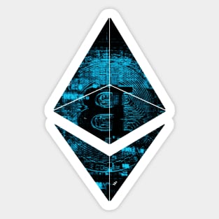 The Flipping Eth Flips Btc Cryptocurrency Blockchain Design Sticker